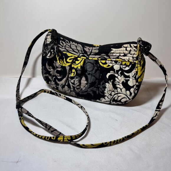 Vera Bradley (Retired) Baroque Small Purse-Black/Gold-Cloth-Pleated - Picture 5 of 15